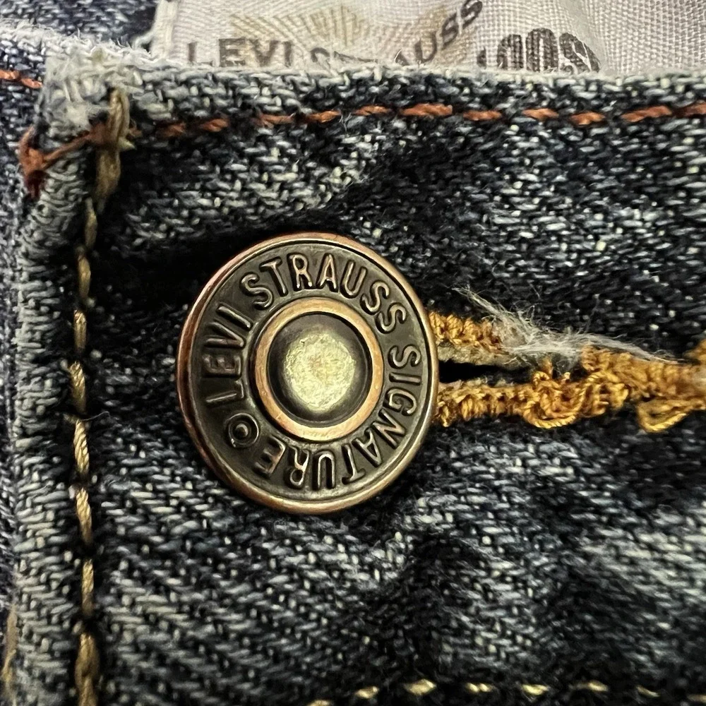 Levi‎ Strauss Signature Loose Relaxed Mens Blue Jeans  Size 44x30
